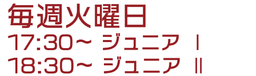 毎週火曜日